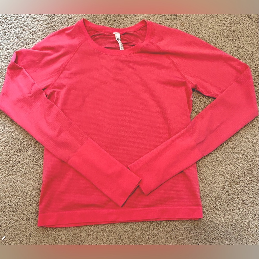 NWOT Lululemon Swiftly-Tech Long Sleeve Shirt 2.0 Race Length in Glaze Pink